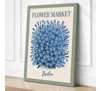 Berlin Flower Market Canvas Wall Art Print 30x20 Inch