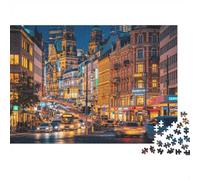 Berlin, Germany 1000 Piece Jigsaw Puzzles Recycled City Night Streets Puzzle for Elderly Puzzle Game Props for Family And Friends Birthdays Great Gift 52x38cm/1000pcs
