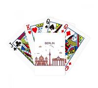 Berlin Germany Flat Landmark Pattern Poker Playing Magic Card Fun Board Game
