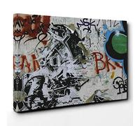 Berlin Germany Graffiti Wall Art Canvas Print | Gallery Wrapped 30mm Frame Wall Art | 20x14 inches | Ready to Hang | Contemporary Picture | Living Room Bedroom Lounge Office