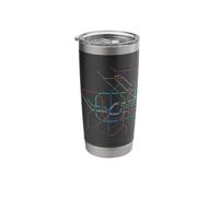 Berlin Germany Metro Suburban Railway - Souvenir Route Map Stainless Steel Insulated Tumbler