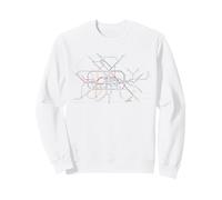 Berlin Germany Metro Suburban Railway - Souvenir Route Map Sweatshirt