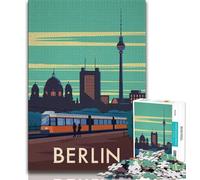 Berlin Germany Travel Art 2000 Piece Jigsaw Puzzle for Adults And Teenagers,Learning Educational Toy for Is Ideal As A Gift for The Whole Family 70x100cm