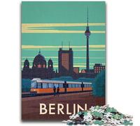 Berlin Germany Travel Art Jigsaws Puzzles 1000 Pieces for Adults Gifts, Challenging Difficult Deal As Gifts for The Whole Family 1000pcs(50x75cm)