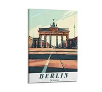 Berlin Germany Vintage Travel Poster Canvas Wall Art Scroll Picture Print Living Room Walls Decor Homes 12x18inch(30x45cm)