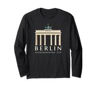Berlin, Hand-Drawn Brandenburg Gate, Germany Long Sleeve T-Shirt
