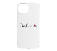 Berlin Heart Handwritten-Style Typography Case for iPhone 15 Plus