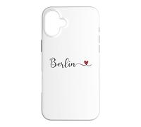 Berlin Heart Handwritten-Style Typography Case for iPhone 16 Plus