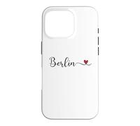 Berlin Heart Handwritten-Style Typography Case for iPhone 16 Pro