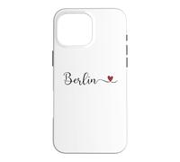 Berlin Heart Handwritten-Style Typography Case for iPhone 16 Pro Max