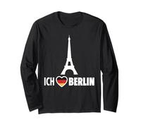Berlin I Love Berlin Heart for Berlin Eiffel Tower Funny Long Sleeve T-Shirt
