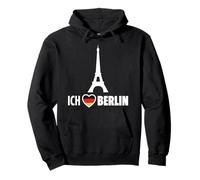Berlin I Love Berlin Heart for Berlin Eiffel Tower Funny Pullover Hoodie