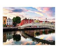 Berlin Ireland Bridge Puzzle Colorful House 2000-piece（100x70cm） Puzzle Educational Children's Stress-Relieving Interesting Game Adult Home Wall Decoration