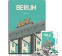 Berlin Jigsaws 1000 Pieces for Teenagers,Staycation Kill Time Every Piece Is Unique - Challenging Family Fun Game 38x26cm