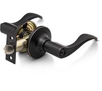 Berlin Modisch Entrance Lever Door Handle [Lock with Two Keys] for Office or Front Door with a Oil Rubbed Bronze Finish, Reversible for Right & Left Side, Entry Lever Classic Series