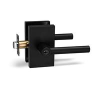 Berlin Modisch Entry Lever Door Handle Lock and Key Designer Series Locking Lever Set [for Front Door or Office] Reversible for Right & Left Sided Doors Heavy Duty - Iron Black Finish