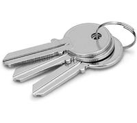 Berlin Modisch Set of 3 Brass 5-Pin Lock Keys, Silver, 9125-06115