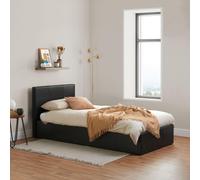 Berlin Ottoman Storage Bed - Brown Leather - Sizes Available