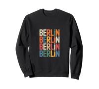 Berlin Retro Stacked Typography City Style Sweatshirt