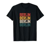 Berlin Retro Stacked Typography City Style T-Shirt