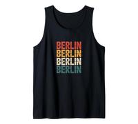 Berlin Retro Stacked Typography City Style Tank Top