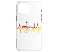 Berlin Skyline German Heartbeat Germany Fan I Love Berlin Case for iPhone 16 Pro Max