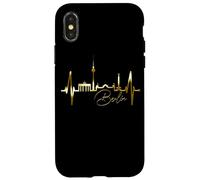 Berlin Skyline German Heartbeat Germany Fan I Love Berlin Case for iPhone X/XS