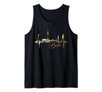 Berlin Skyline German Heartbeat Germany Fan I Love Berlin Tank Top