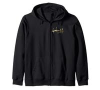Berlin Skyline German Heartbeat Germany Fan I Love Berlin Zip Hoodie
