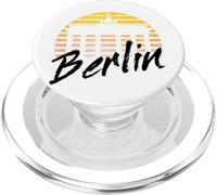 Berlin Skyline Germany Retro Vintage Sunset I Love Berlin PopSockets PopGrip for MagSafe