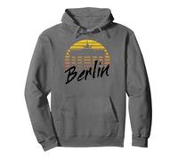 Berlin Skyline Germany Retro Vintage Sunset I Love Berlin Pullover Hoodie