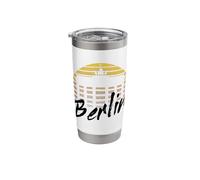 Berlin Skyline Germany Retro Vintage Sunset I Love Berlin Stainless Steel Insulated Tumbler
