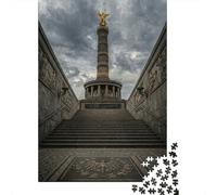 Berlin Victory Column Recycled Paper Jigsaw Puzzle 1000 Piece Landmark Germany Birthday Gift Memory Improvement Party Game Wall Decor 70x50cm/1000pcs