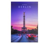 Berlin Victory Column Sunset Artistic Jigsaw Puzzle for Adults, 1000 PCS