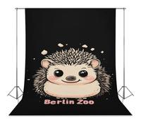 Berlin Zoo And Hedgehog Photo Backdrop Polyethylene Studio Background for Photography Video Broadcast Photoshoot