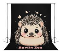 Berlin Zoo And Hedgehog Photo Backdrop Polyethylene Studio Background for Photography Video Broadcast Photoshoot