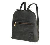Berliner Bags Hunter Diana Leather Backpack for Women - Dark Grey, dark grey, S