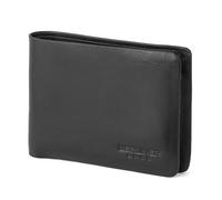 Berliner Bags Premium Leather Wallet Parker, Compact Wallet with Coin Compartment & BB Embossing, with TÜV-Approved RFID Protection, Includes Gift Box, for Men - Black