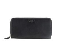 BERLINER BAGS Vintage Genuine Leather Wallet Margo, RFID Blocking Credit Card Holder, Slim Womens Wallet, Zip Around Wallet for 13 Cards and ID window, Bills, Coins - Dark Grey, Dark Grey, Vintage