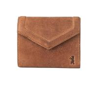 Berliner Bags Vintage Katy Leather Wallet Stylish Triple Wallet Small with RFID Protection, 7 Card Slots and Removable Coin Pocket for Women - Brown