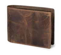 Berliner Bags Vintage Peter Wallet Leather Wallet with TÜV Approved RFID Protection for Men, Walnut, standard size, Vintage