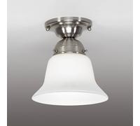Berliner Messinglampen Alena matt nickel ceiling light