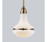 Berliner Messinglampen Frida pendant light, brass, 24 cm diameter