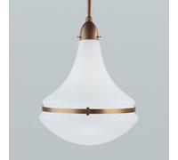 Berliner Messinglampen Frida pendant light, brass, 34 cm diameter
