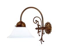 Berliner Messinglampen HINRICH wall light made of brass, handmade