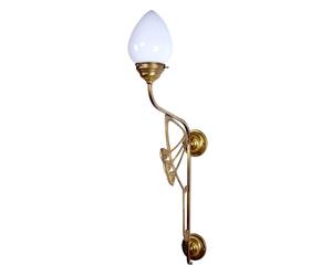 Berliner Messinglampen Luxor wall light in art nouveau style