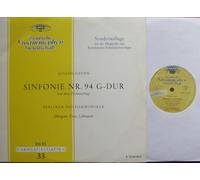 BERLINER PHILHARMONIKER Dirigent: Fritz Lehmann - JOSEPH HAYDN / SINFONIE NR. 94 G-DUR (mit dem Paukenschlag) Sonderauflage für die Mitglieder des Bertelsmann Schallplattenringes / Bildhülle / DGG # K 73 140