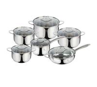 Berlinger Haus 12Pc Saucepan Set Stainless Steel Cookware Induction Pots & Pans Non Stick