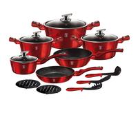 Berlinger Haus 15 Pc Cookware Set Aluminium Non Stick Pots Pans Induction Tools