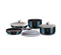 Berlinger Haus 9Pc Space Saving Cookware Set Pots Pans Induction Lids Handle